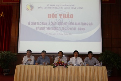 Tăng cường công tác quản lý chất lượng vàng trang sức